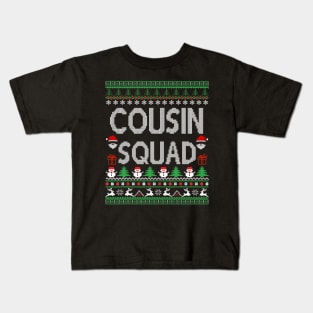 cousin squad - ugly christmas cousin squad Kids T-Shirt